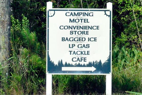 camping sign